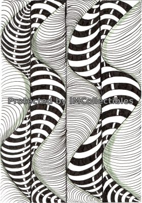 Blk N White 3D Linestrations 2