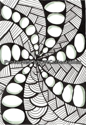Blk N White 3d Illustration
