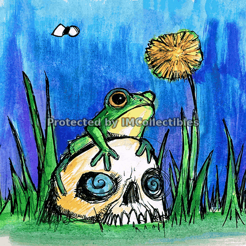 Skull wif Frog
