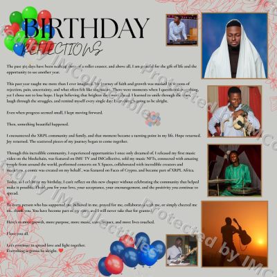 Birthday Reflections