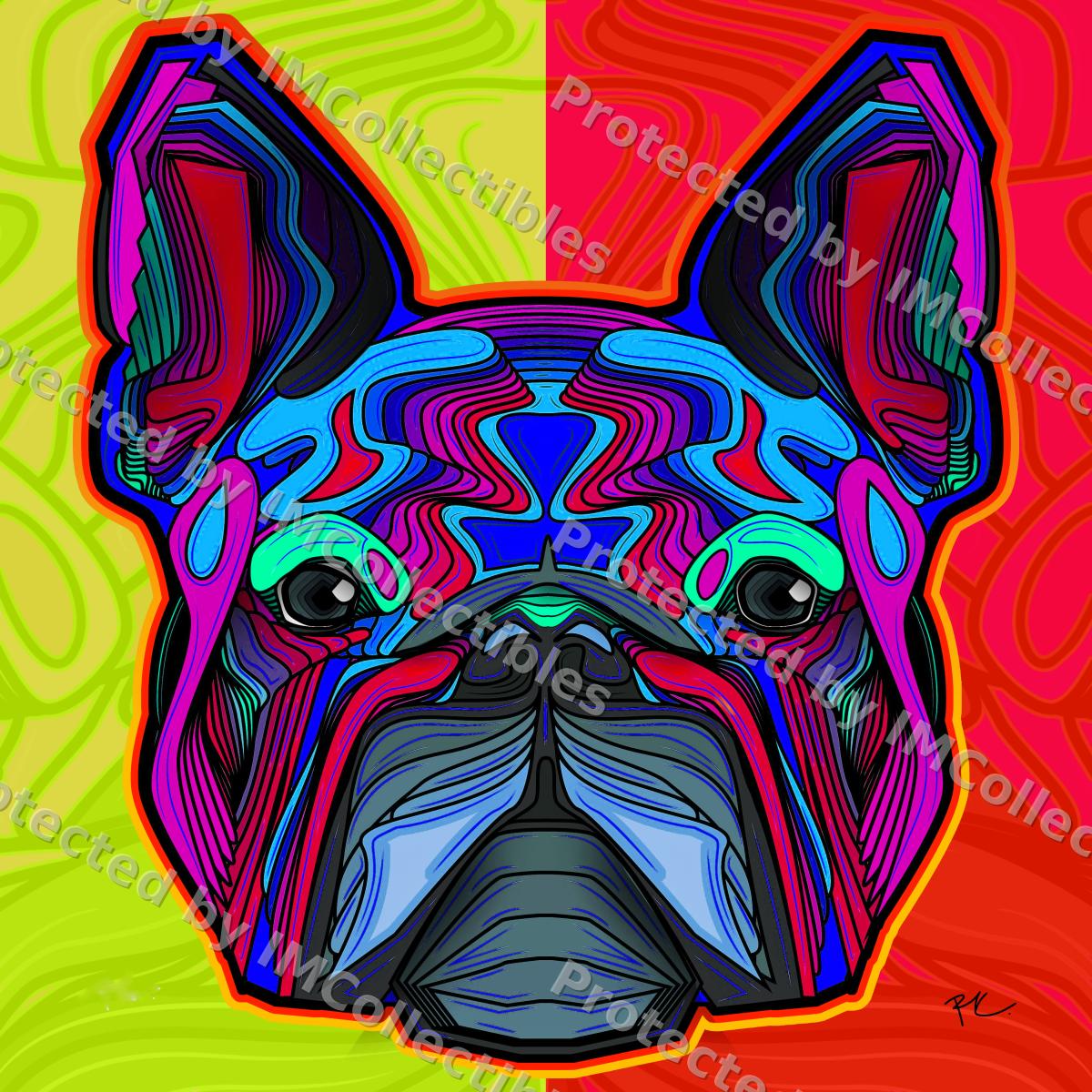Psychedelic French Bulldog