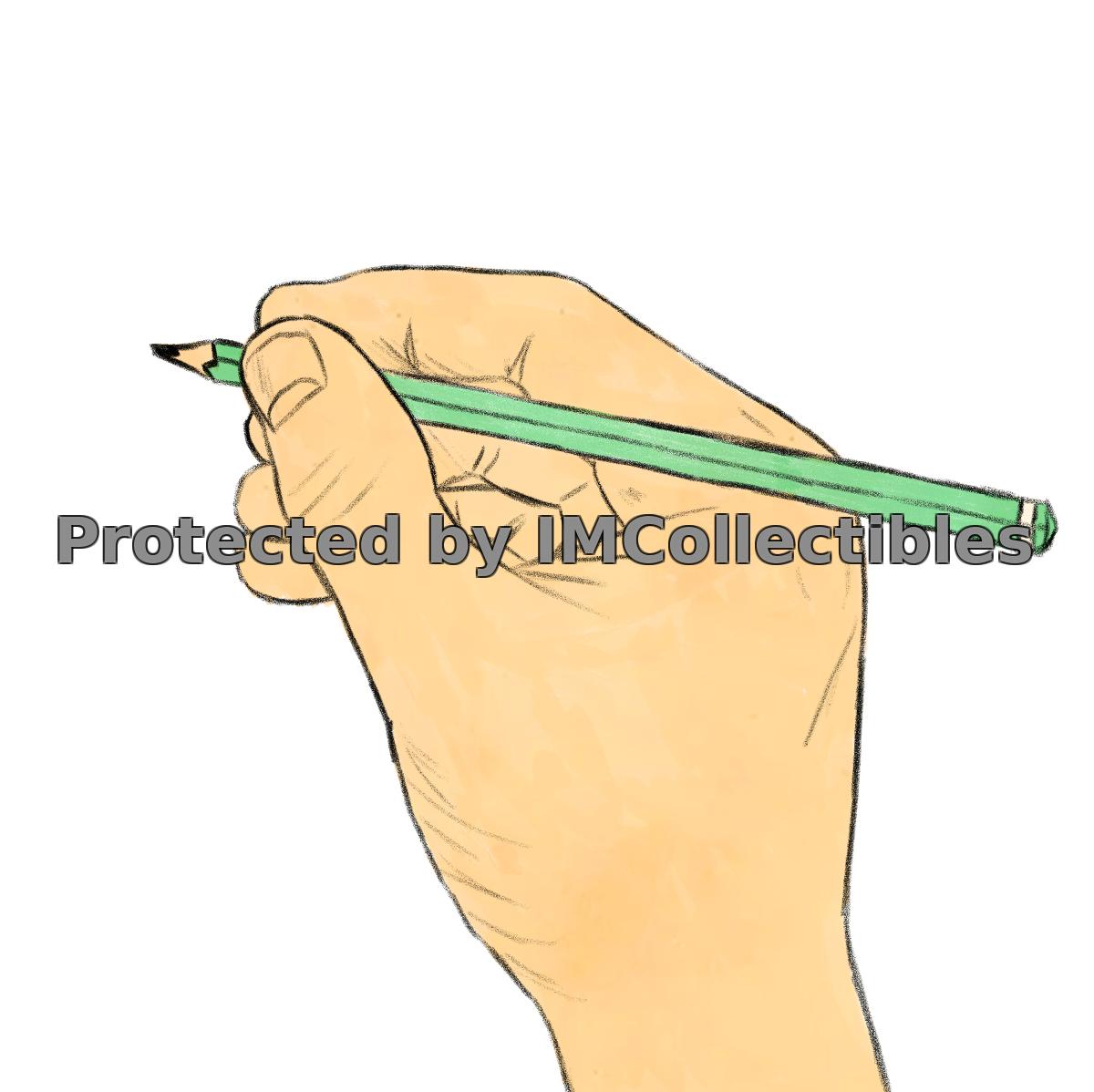 Hand Holding Pencil