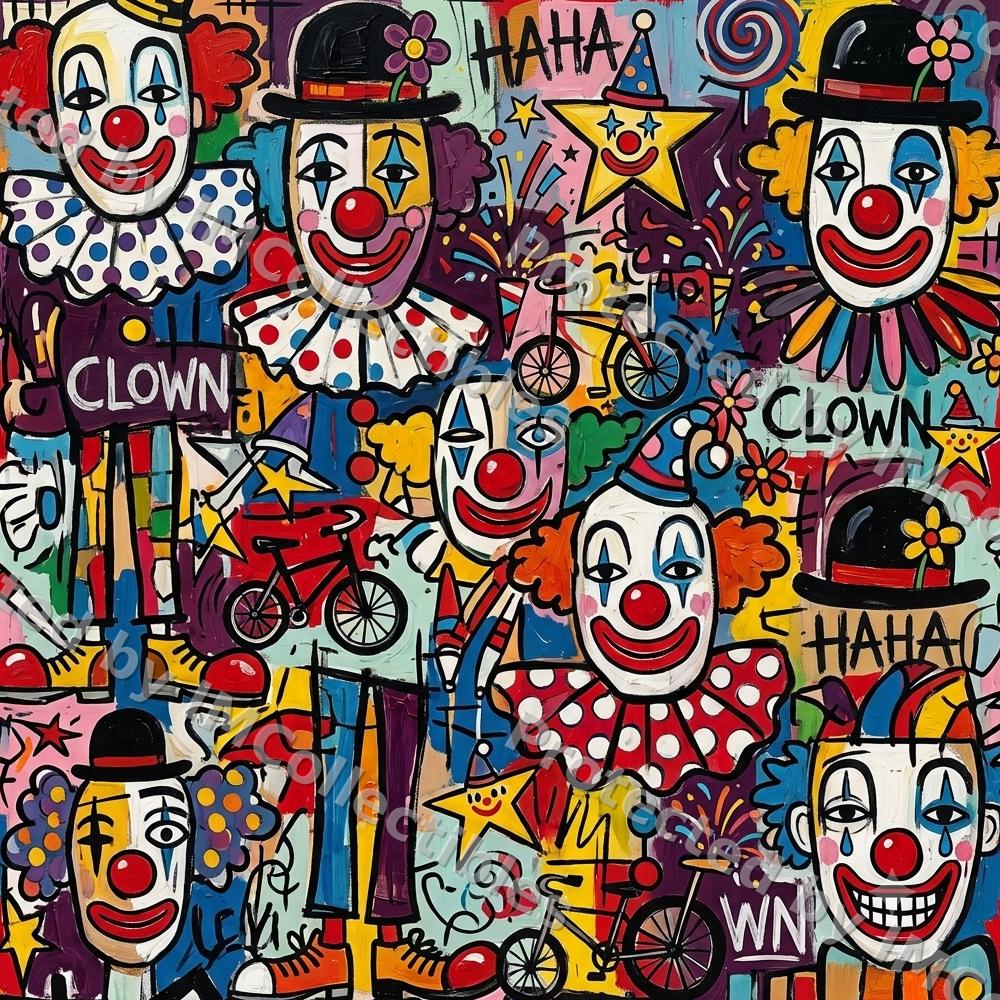 katakuri clown abstrack