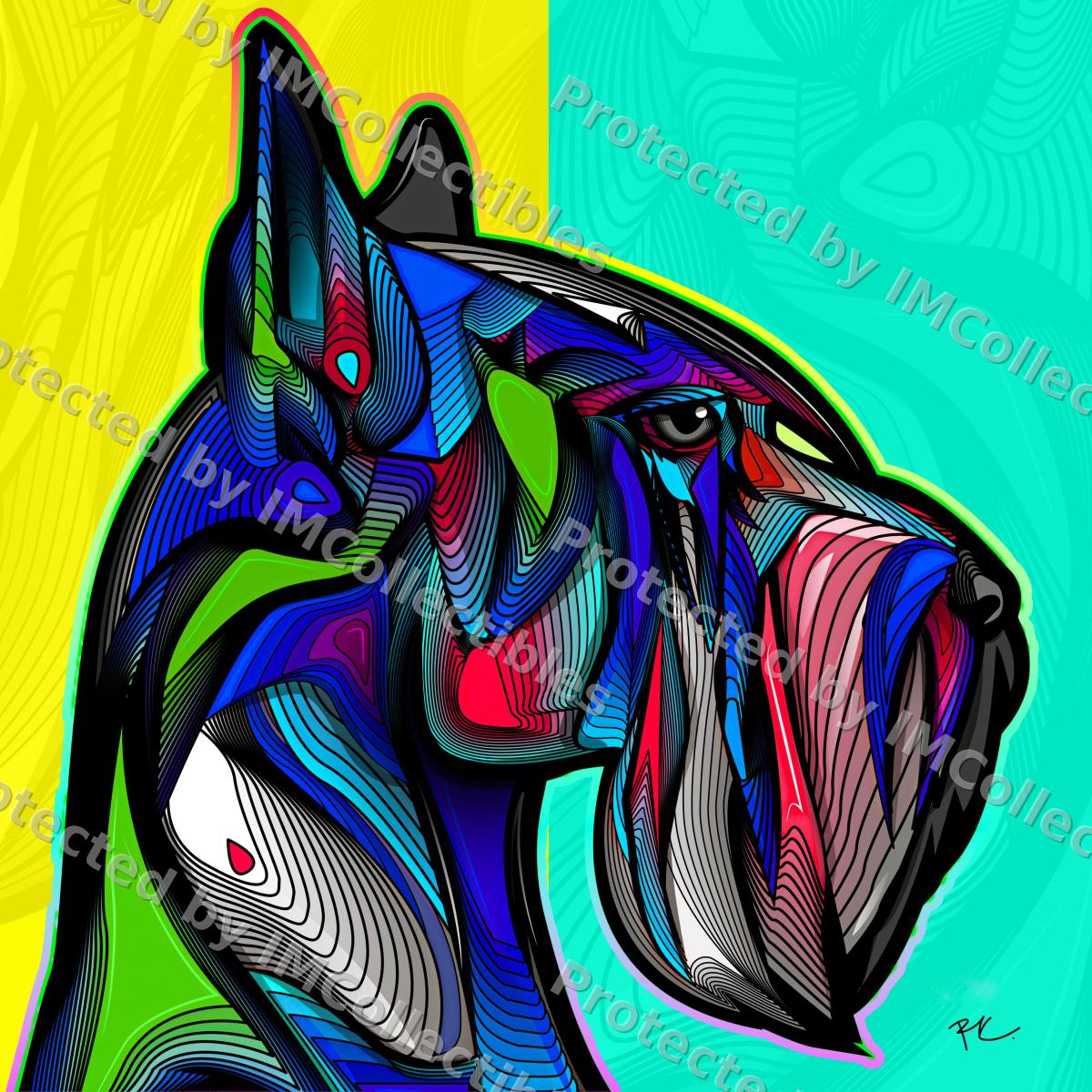 Psychedelic Giant Schnauzer